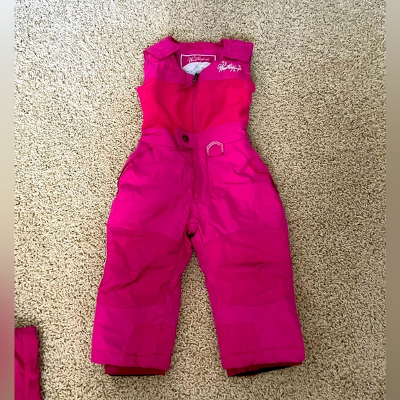 Weatherproof ski suit pants girls toddler baby kids 18 M pink - Picture 1 of 3